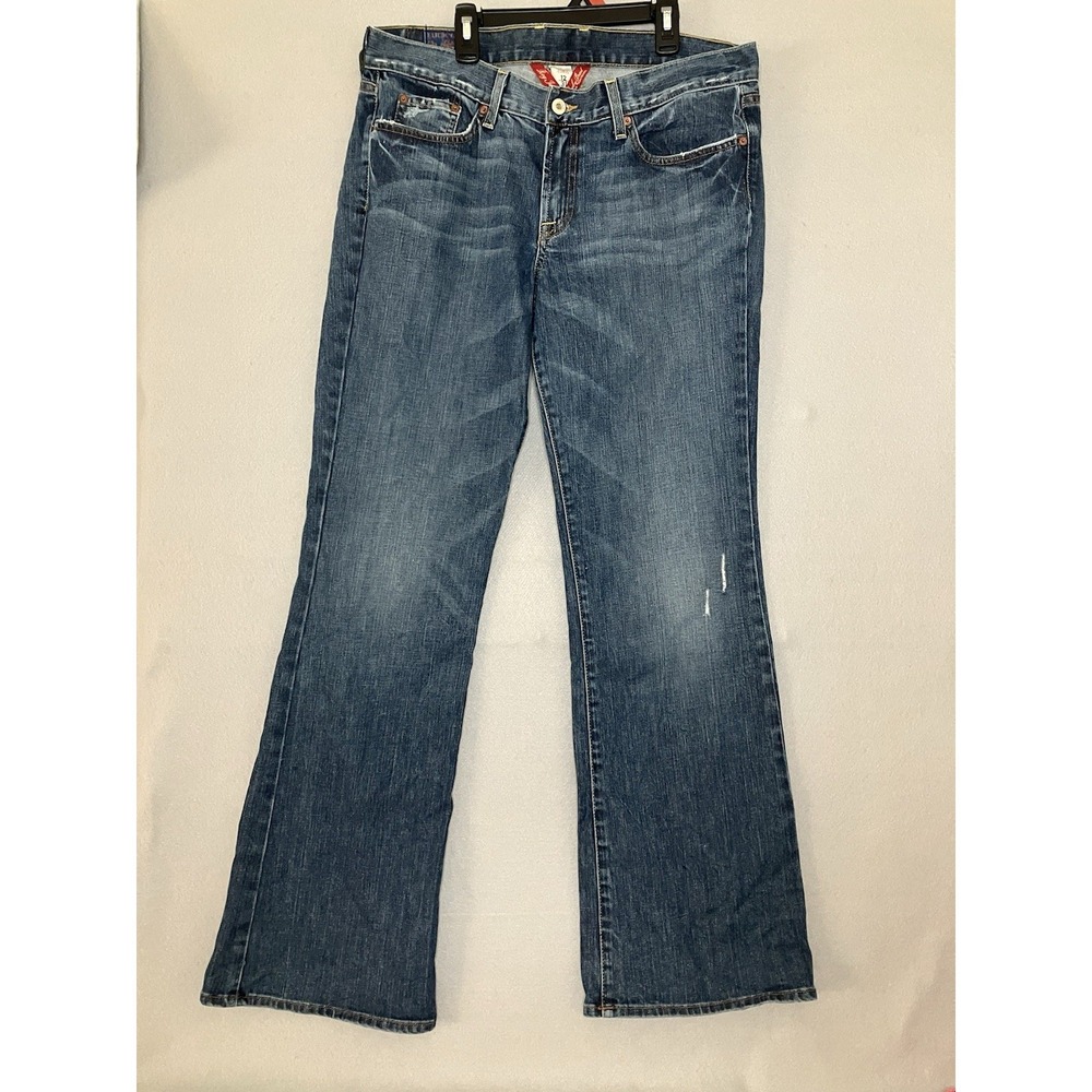 Lucky Brand Sweet N Low Distressed Boot Cut Womens Denim Jeans Size 12/31